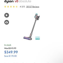 Dyson V8 Vacuum, Brand New, Never Used