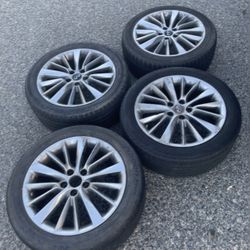 4 — 225/50r18 5x114.3 5x4.5 Stock Enkei Infiniti G35 G37 Q50 350z Altima Sentra Civic Camry Accord Tacoma Wheels Rims Tires