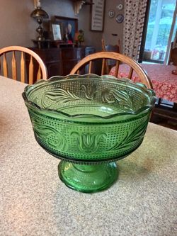 Glass candy bowl