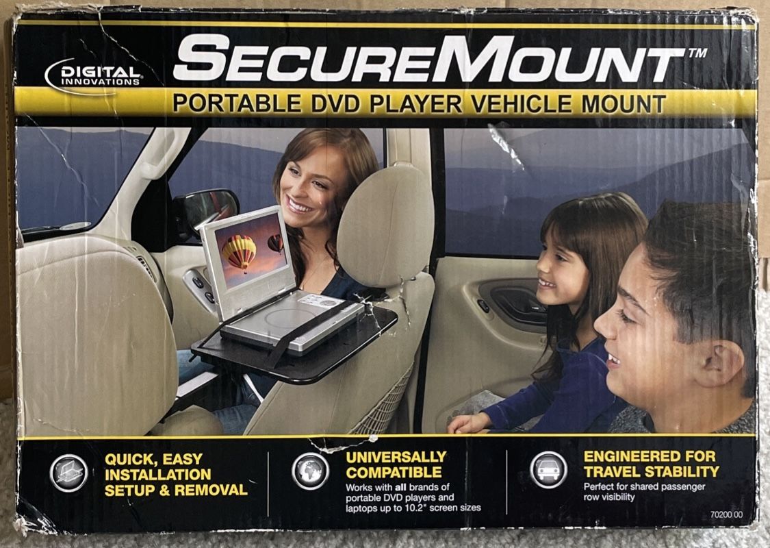 Secure Mount Portable DVD Player Vehicle Mount - Digital Innovations
