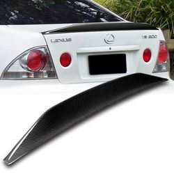 For 2001-2005 Lexus IS300 VIP-Style Carbon Fiber Duckbill Trunk Spoiler Wing -(2-SPC-6641-CF