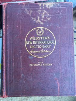 1935 webster's new international dictionary