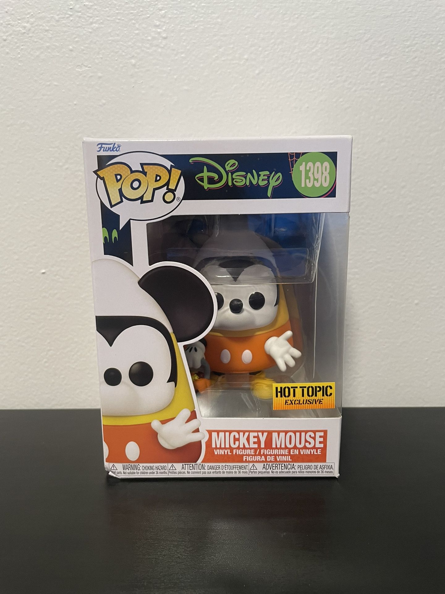 Funko Pop! Disney Halloween Mickey Mouse #1398 - NEW - Trick Or Treat Hot Topic