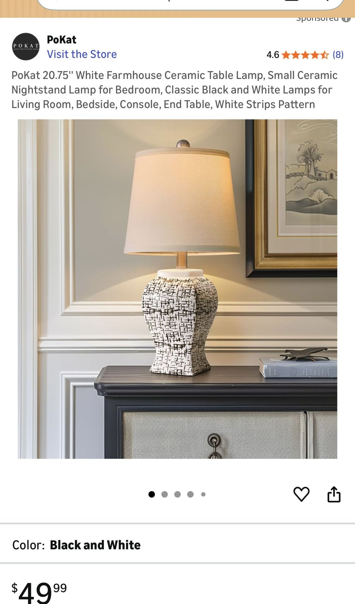 Pokat Ceramic Table Light 