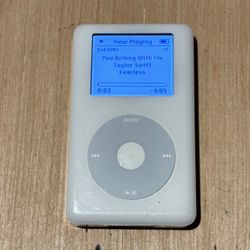iPod 4thGen Model:MP102 20GB White Tested Good Batt 10-12hrs w/3203Song-Charger