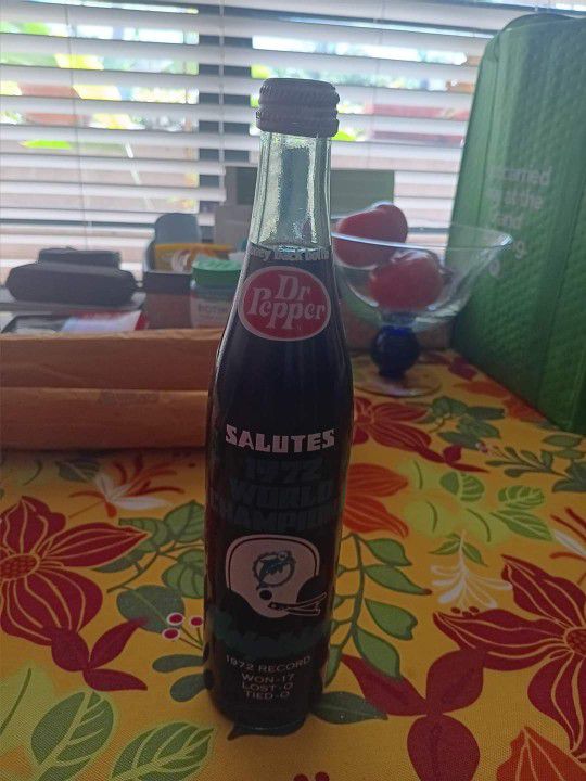 1972 Salute To The Miami Dolphins Doctor Pepper  