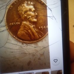 Extremely rare 1944 wheat penny