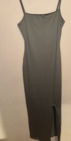 Heart & Hips gray fitted maxi dress, size S