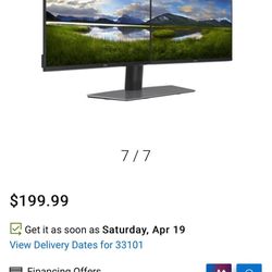 Brand New Dell Dual Monitor Stand And 2 Monitors