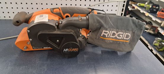 RIDGID AirGuard Belt Sander with Dust Bag