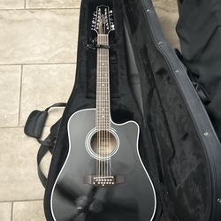 Takamine Legacy 12-String (Black) + Bridge Doctor + Case