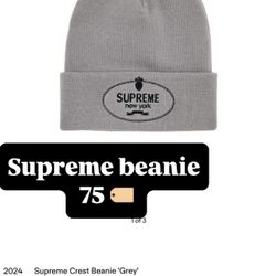 Supreme Crest Beanie Brand New