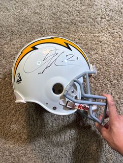 Ladanian Tomlinson San Diego Chargers Autograph Full Size Helmet JSA Authentic