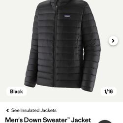Patagonia Down Sweater Jacket – Midnight Black (Men’s XL)