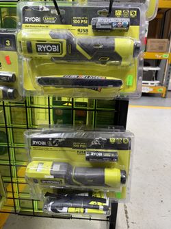 RYOBI Pump Inflator Kit with 2.0 Ah USB Lithium Battery