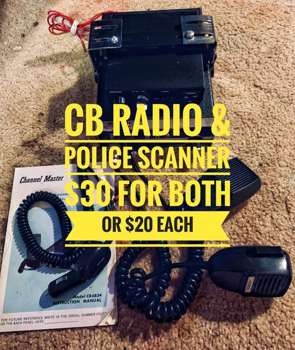 Cb radio channel master and police scanner citizen band transceiver