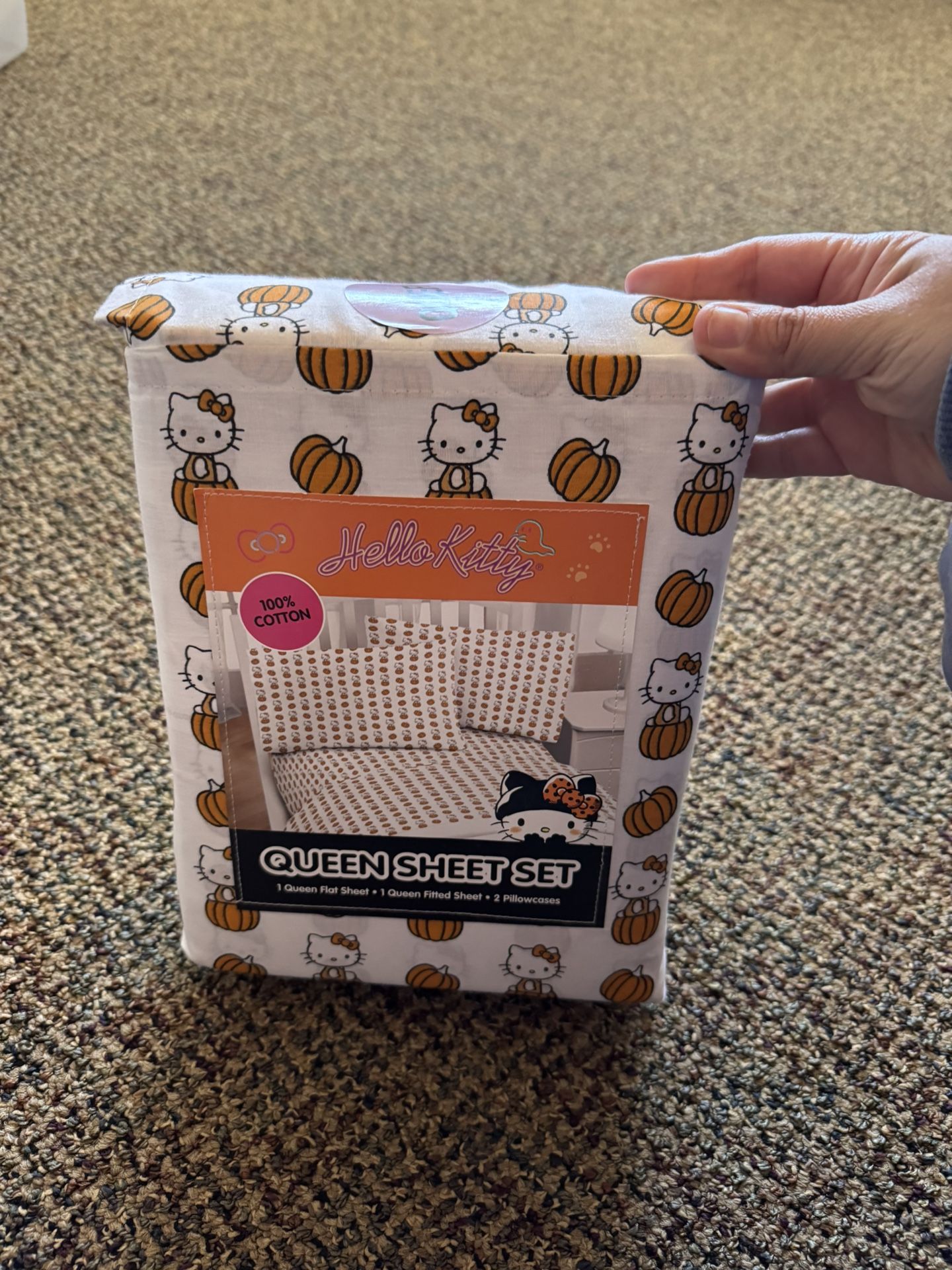 Hello Kitty Pumpkin Sheet Set 