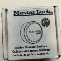 New Master Lock Hidden Shackle Padlock