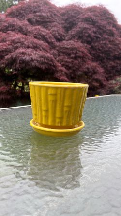 Vintage Yellow McCoy Planter