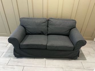 IKEA EKTORP Charcoal Loveseat – Great Condition, Washable Cover!