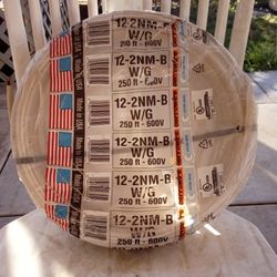 Cerrowire White Circle Wire  12-2  NM-B W/G  200 FT -600 V. New New New