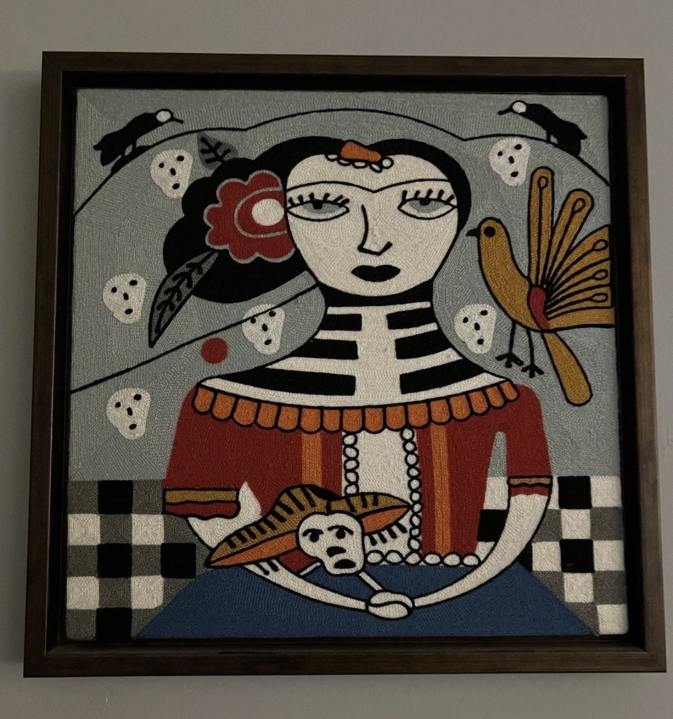 Day Of The Dead Knit Art