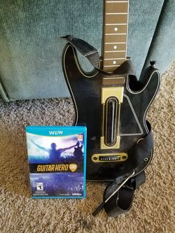 Guitar Hero Game and Power Guitar for WiiU New