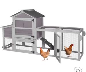 Chicken Tractor Gray 80.7"L × 25.8"W x 44.1"H