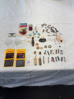 Antique Sewing Machine-parts for singer, needles, bobbins,extra