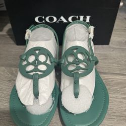 Coach - Jaci Leather Sandals (green)