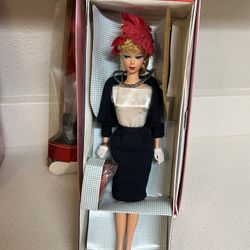 Mattel Commuter Set Barbie doll from the Collector's Request collection, a limited edition reproduction of the original 1959 fashion and doll. The dol
