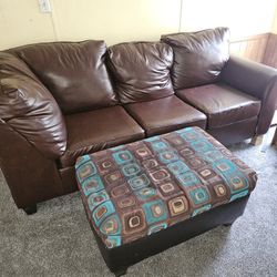 Couch Set Leather 375