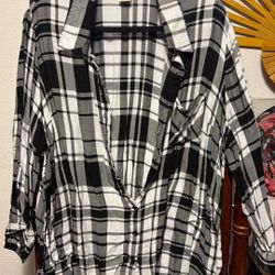 Faded Glory Flannel 2X