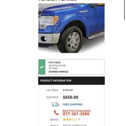 2010 Ford F-150 Fender Flares 