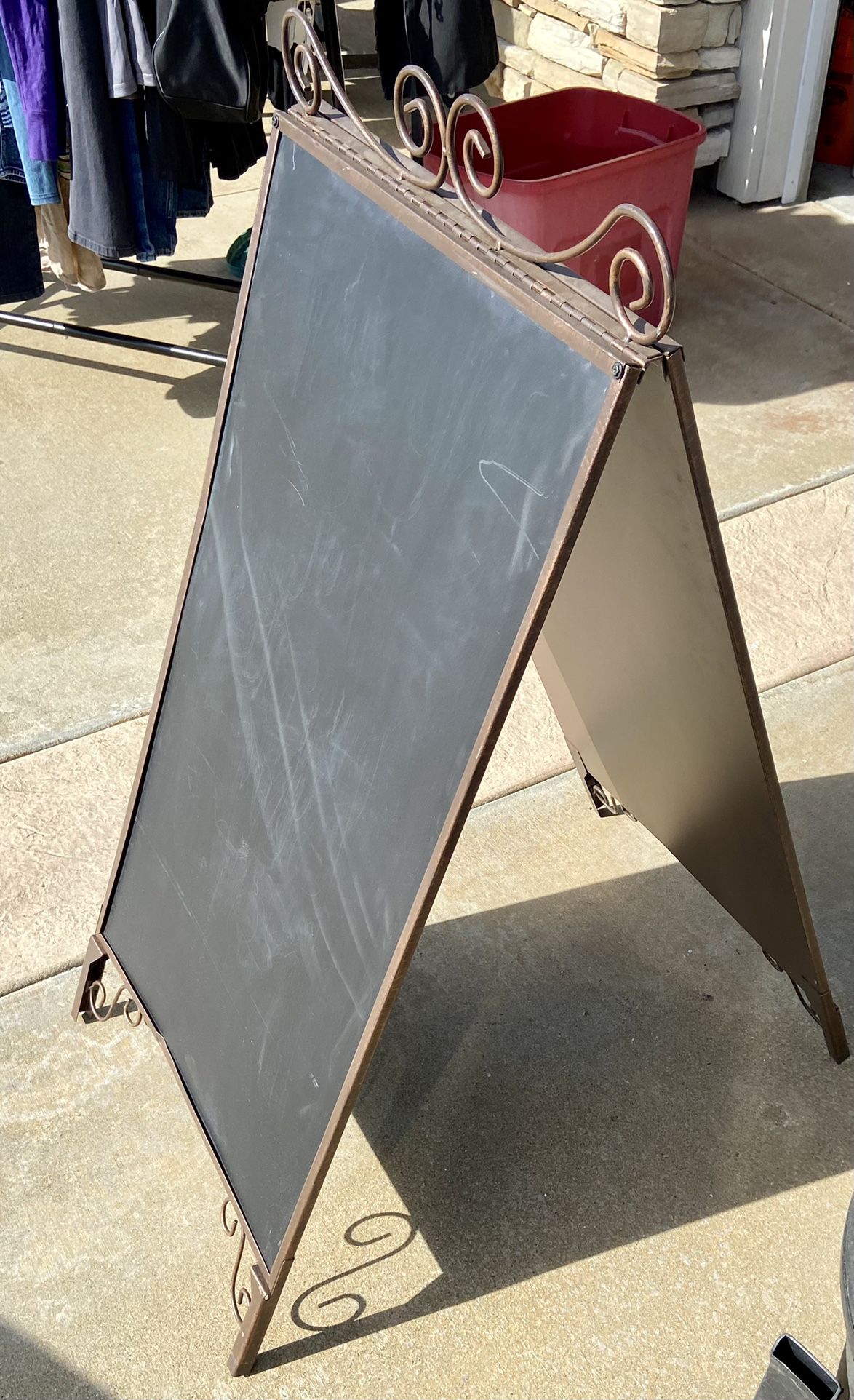 A Frame Double Sided Chalk Board