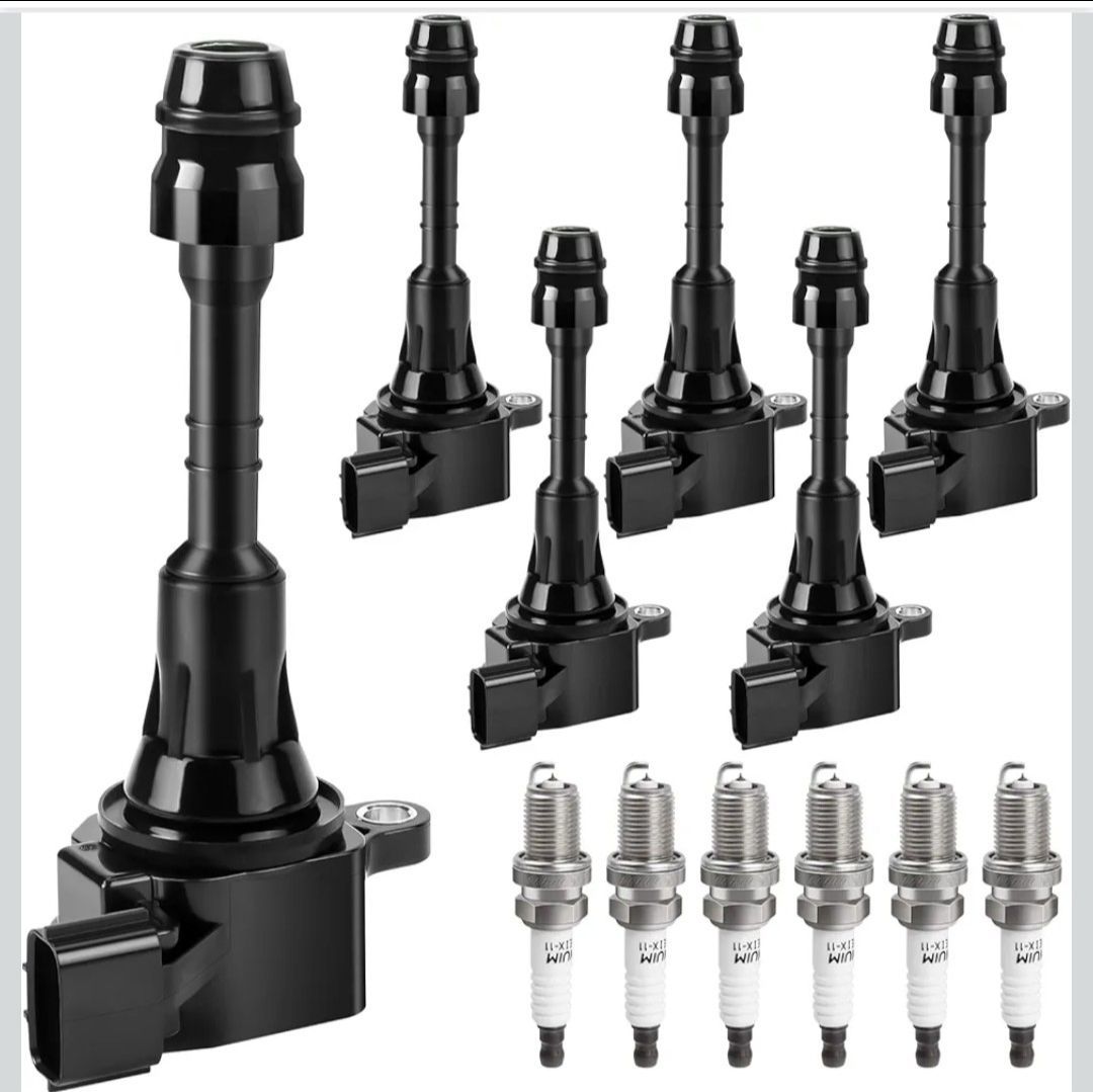 Ignition Coil Packs Nissan 350Z G35 FX35 M35 Spark Plugs Set of 6