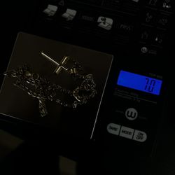 10k Gold Chain Setup And Double Ring