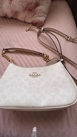 Coach Teri Shoulder Bag In Signature Canvas Bags Coach