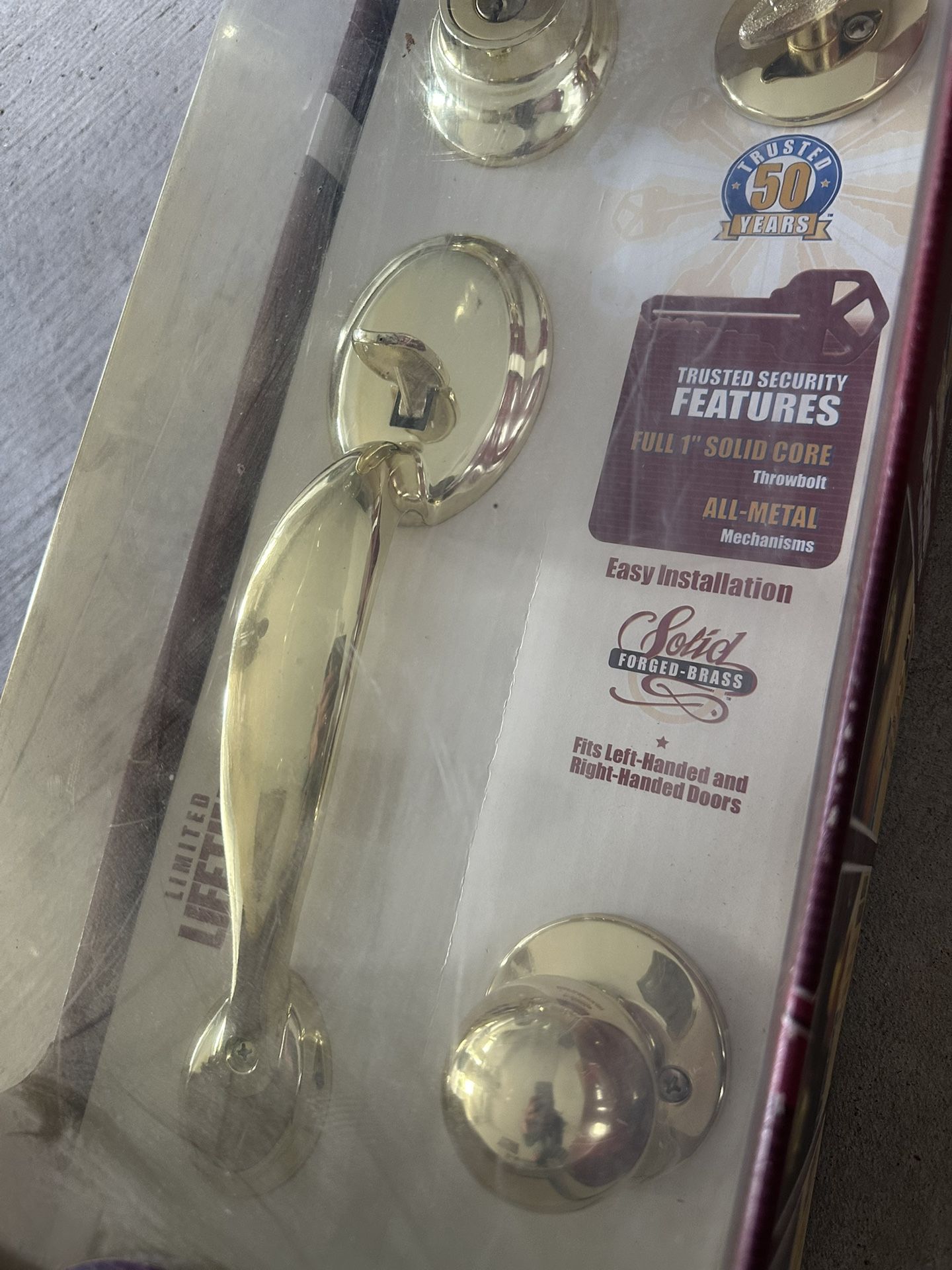 Kwik Set Exterior Door Handle And Lock Set