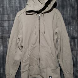 American Giant Quality Clothing Hoodie Jacket Beige  Color Mens Size Medium 