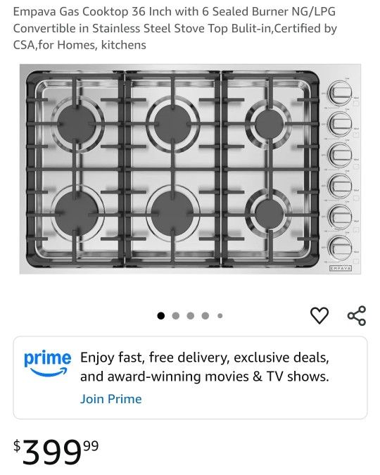 36inch 6 Burner Gas Cooktop