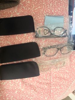 Set of 3 Reading Glasses with Cases – Brand New