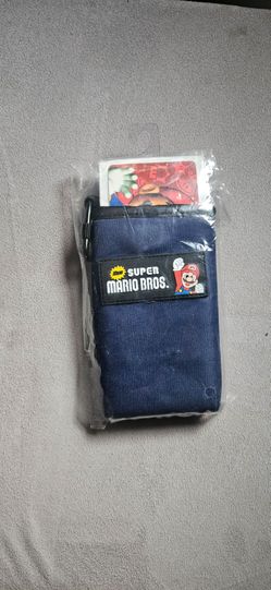 Super Mario Brothers Nintendo DS lite.  Blue /Black Switch N Carry Fabric Case (New)