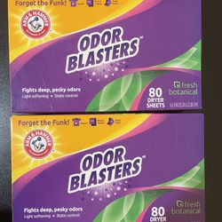 2pack Arm & Hammer Odor Blasters Fresh Botanical Fabric Softener Sheets