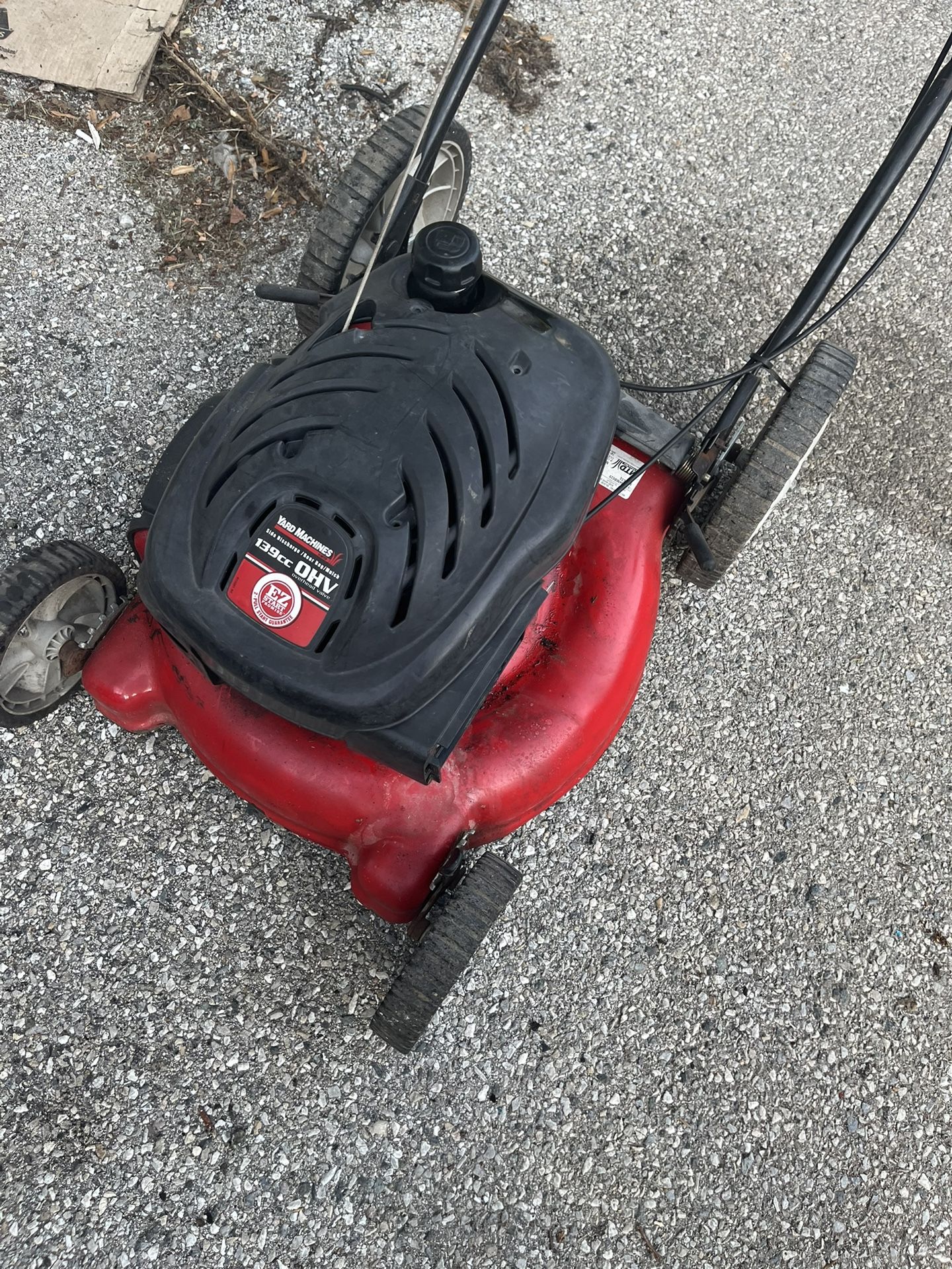 Yard Machine Gas Mower $125