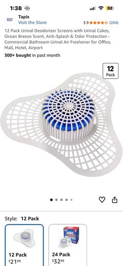 Urinal Filter Deodorizer with Screens