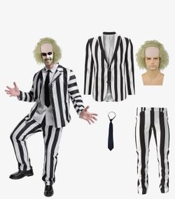 Disfraz de Beetlejuice Small/ adulto