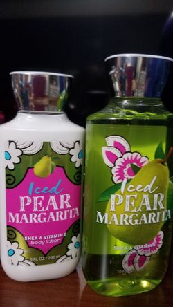 Bath & Body Works 'Iced Pear Margarita'🍐🍋🥭 lotion & shower gel set