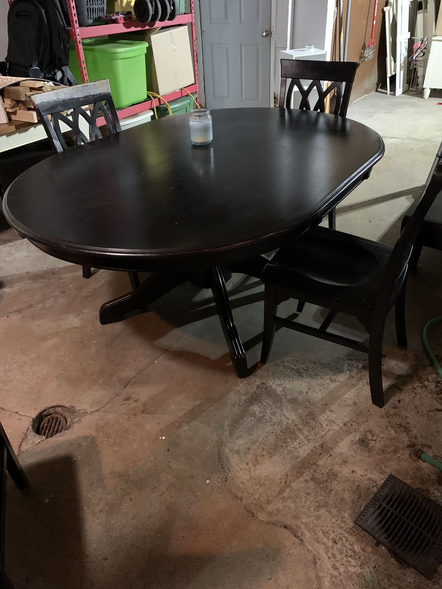 Pier One Black Dining Table with 4 Chairs for Sale in Alsip, IL OfferUp