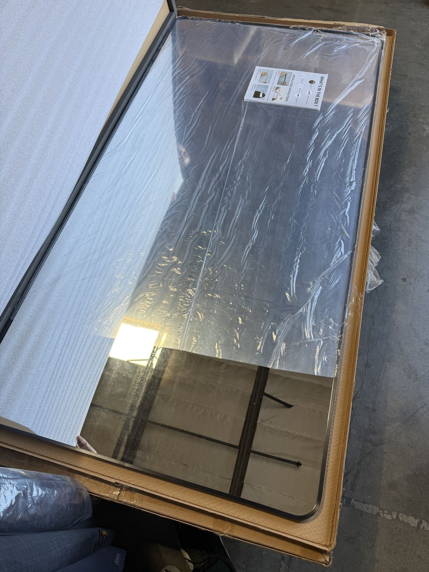 72 x 36 inch Large Black Rectangular Bathroom Mirror